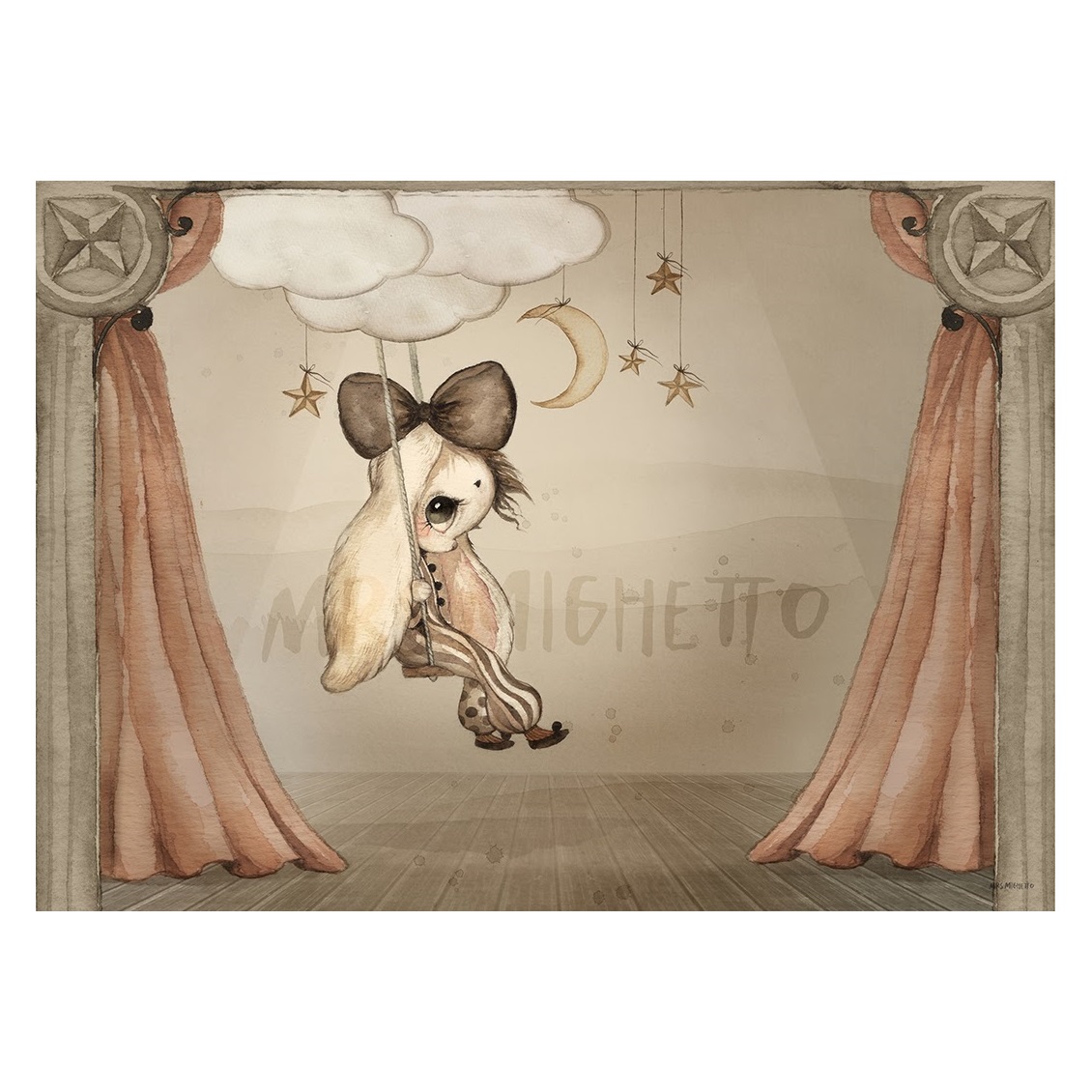 Miss Hazel Poster 70 x 50 cm, Mrs Mighetto