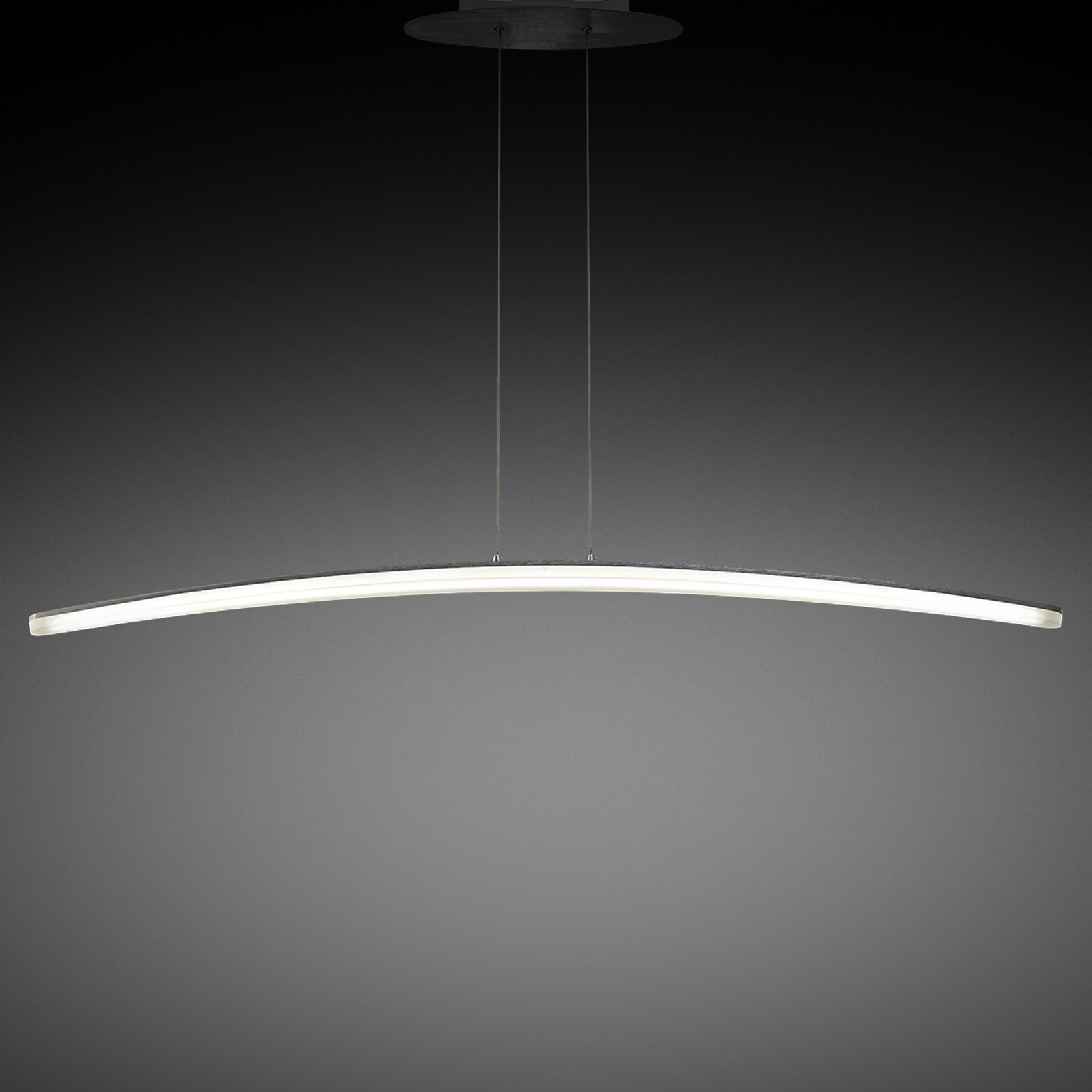 Smal LED-taklampa Hemisferic 110,5 cm