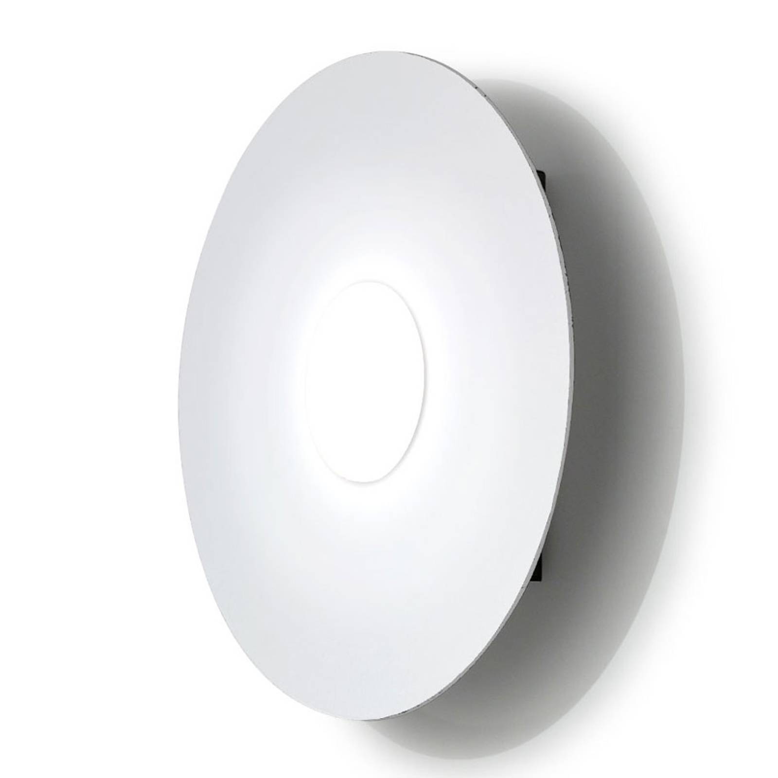 LED-vägglampa Circle, vit, 1 lampa, dimbar