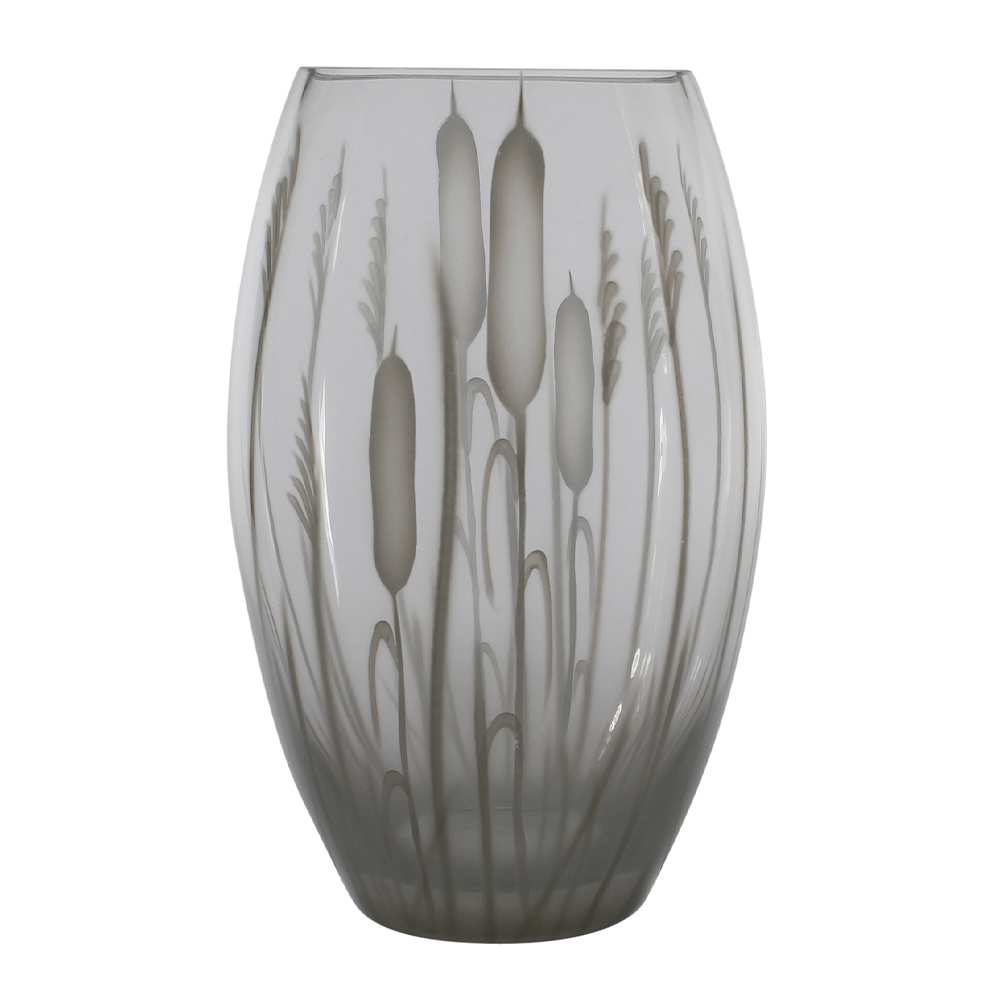 Nybro Crystal - Nybro Crystal Kaveldun Vas 26x16 cm Klar/Vit