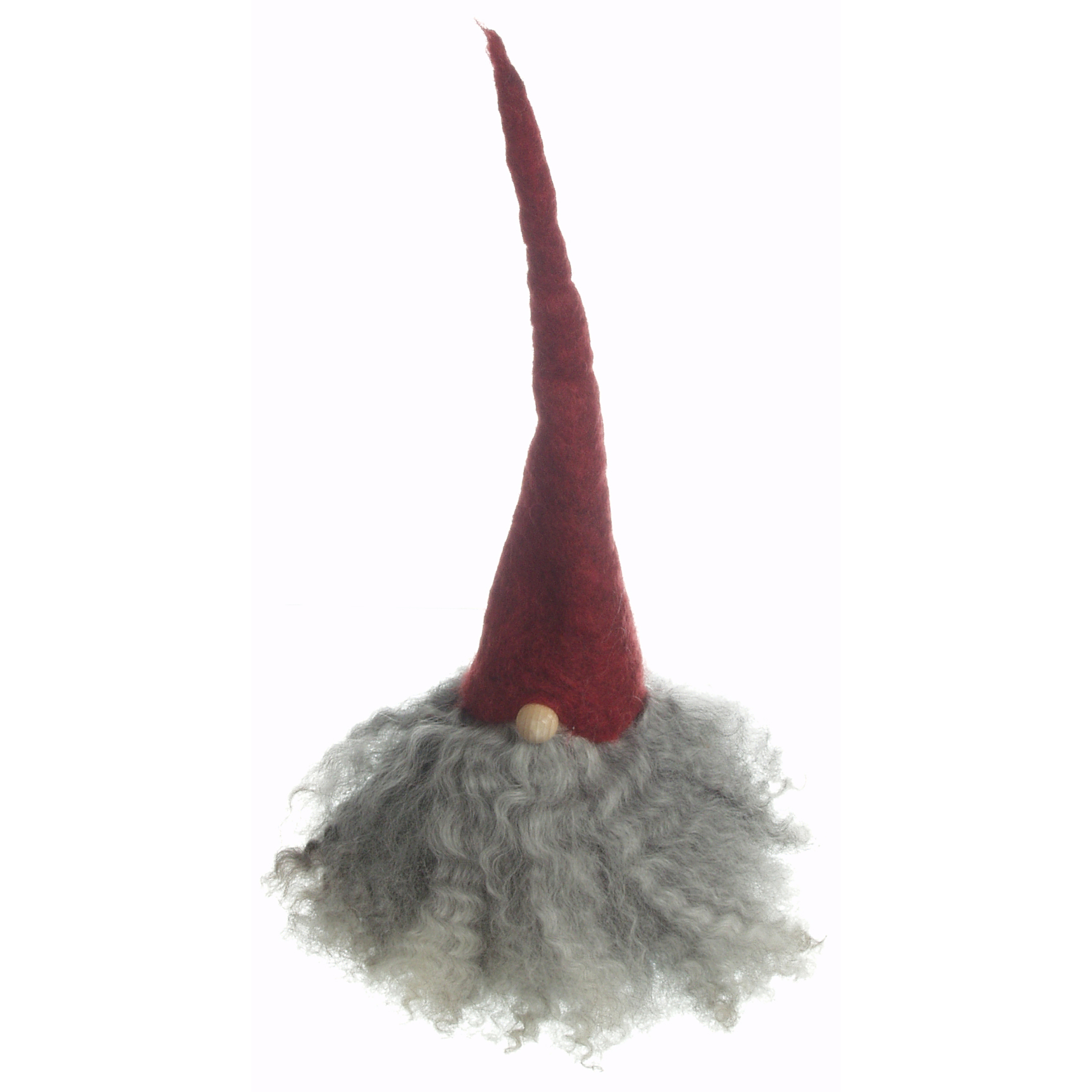 Åsas Tomtebod - Tomtar Skäggtomte 30 cm Röd/Grå