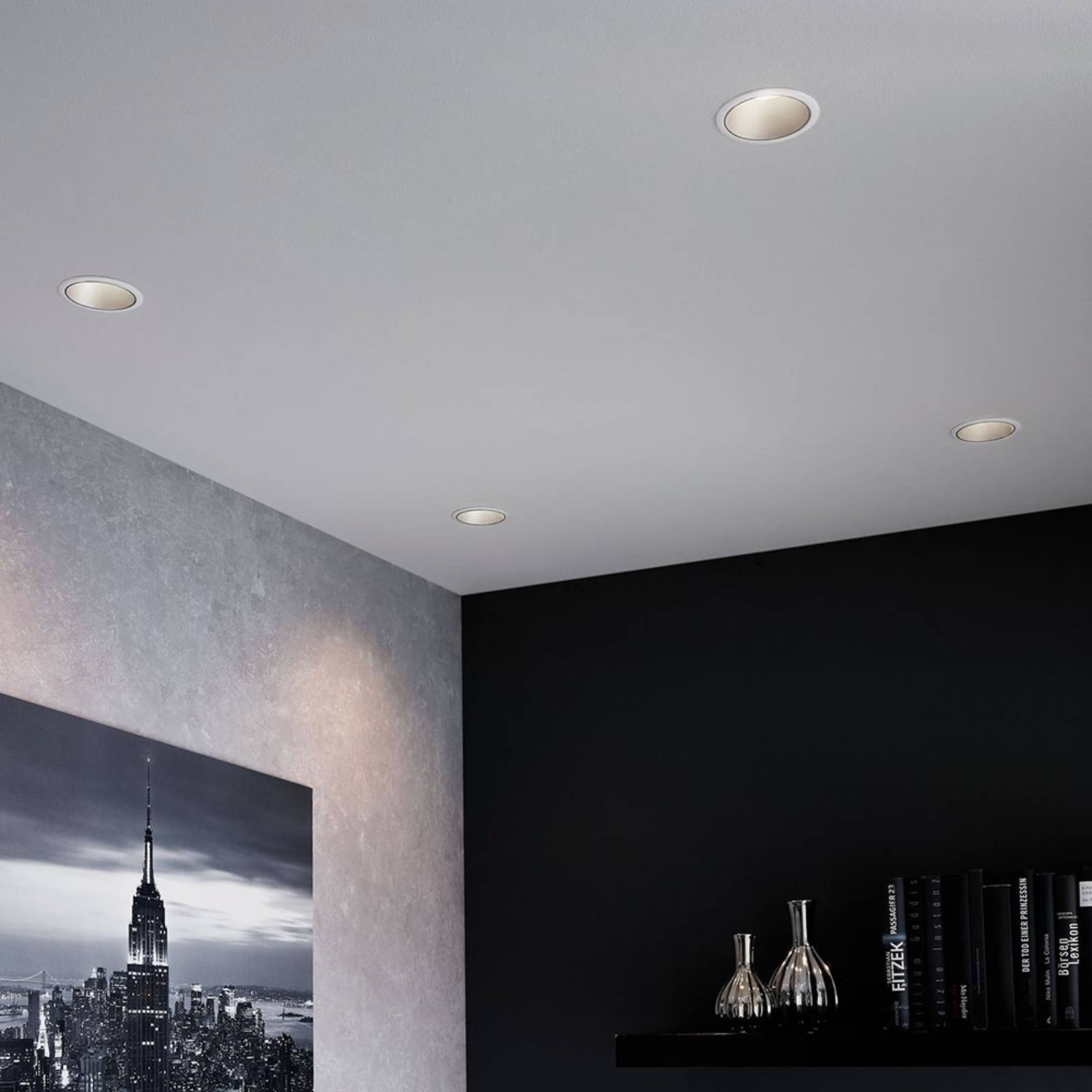 Paulmann Cole spotlight GU10, vit/silver