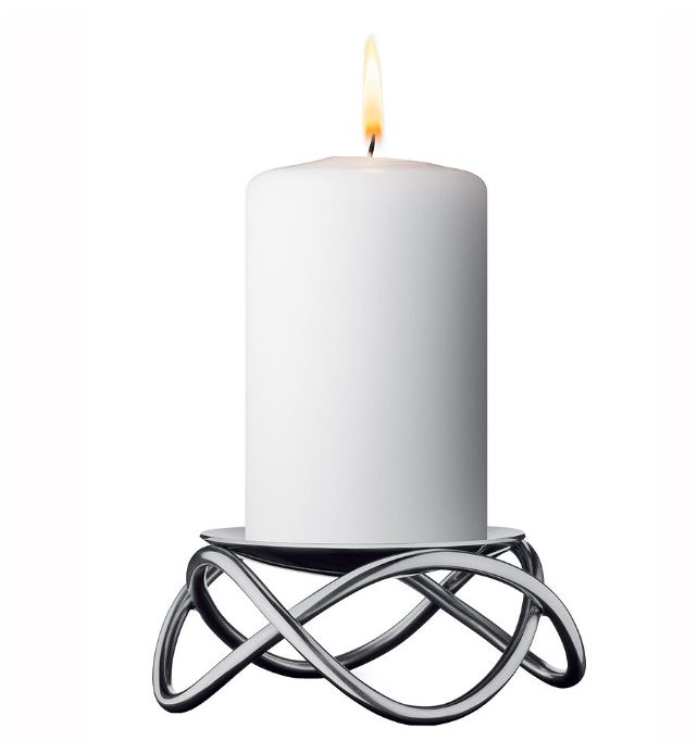 Georg Jensen - Glow Ljusstake 10 cm Rostfri matt