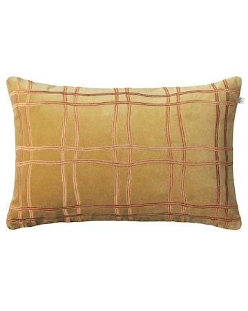 Tattersall Kuddfodral Masala Gul/Orange 40x60cm