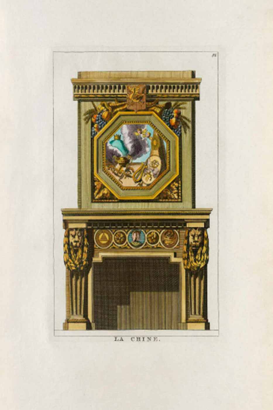 Print Fireplaces 40x50 cm #001