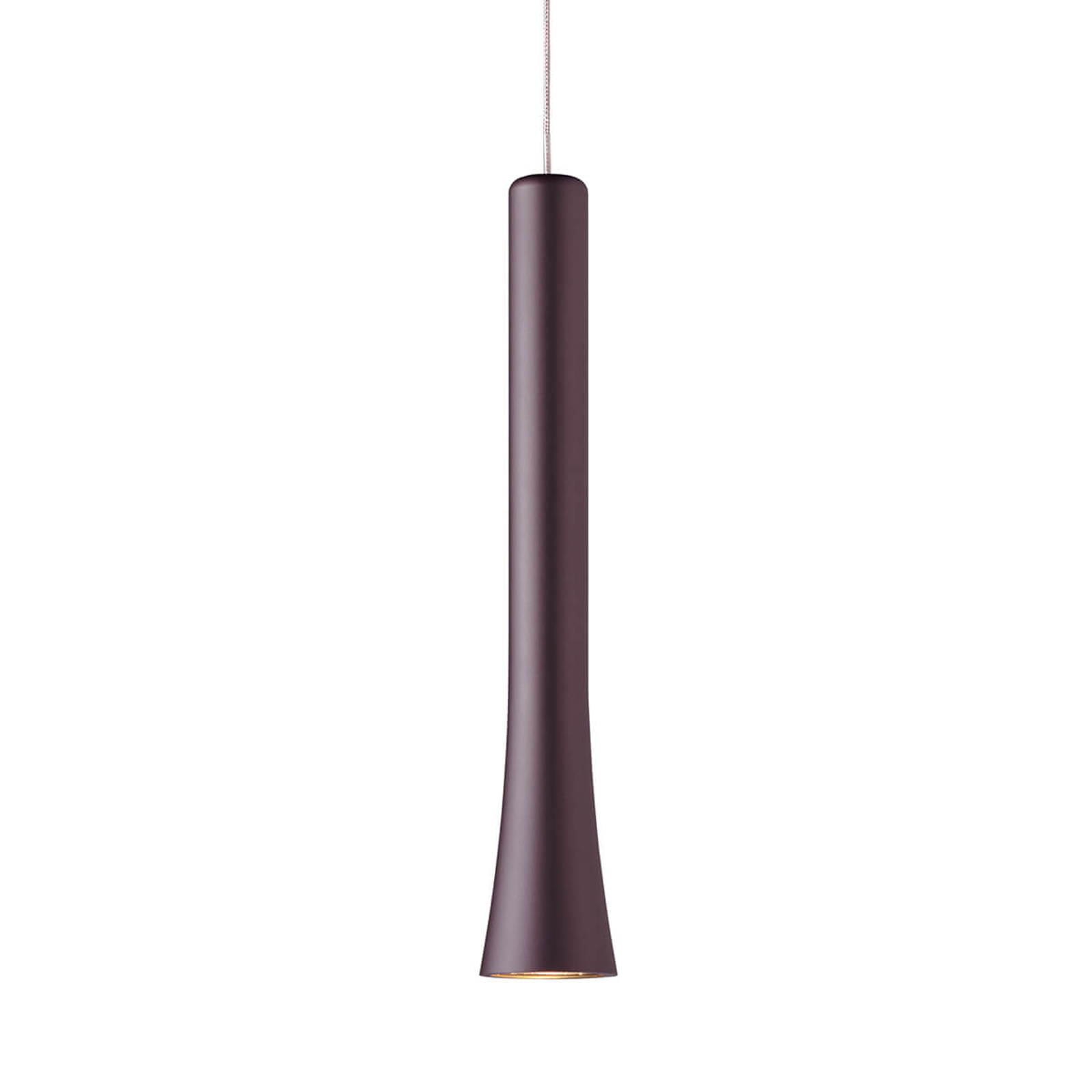 Elegant formad LED-pendellampa Rio – espresso