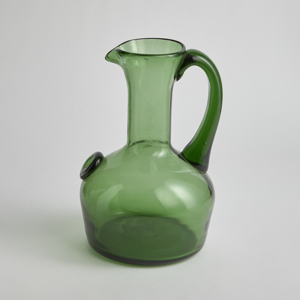 Vintage - SÅLD Karaff i Grönt Glas
