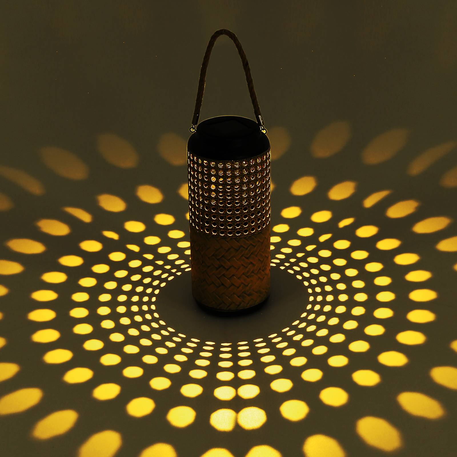 LED-soldekorationsbelysning 33669 i bambuoptik