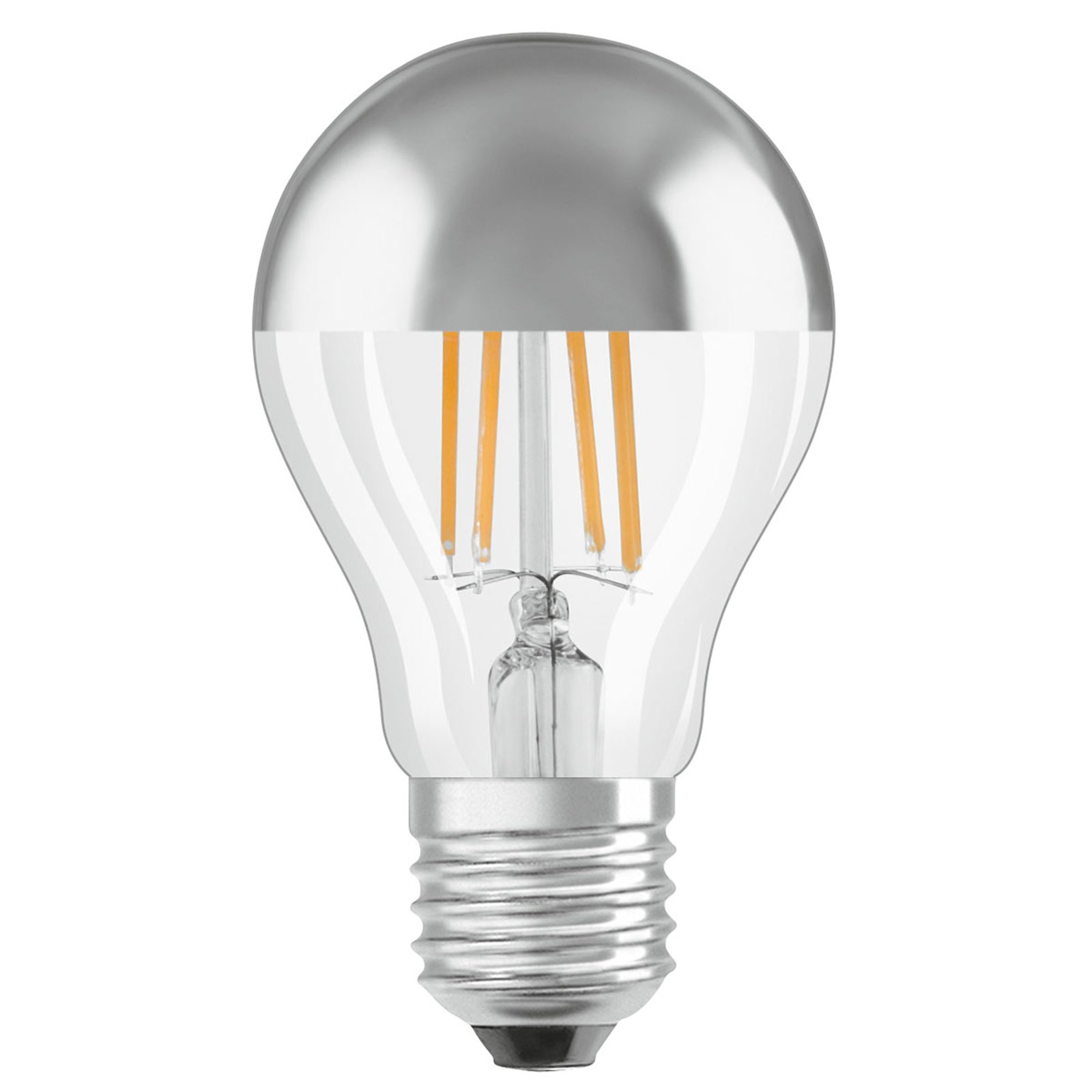 OSRAM LED-lampa E27 Mirror silver 4W kartong