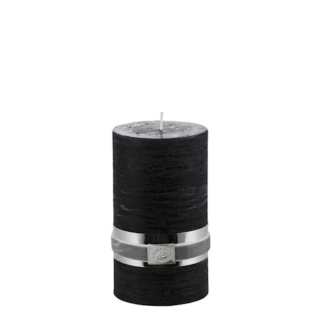 Blockljus Rustic 12,5 cm Svart