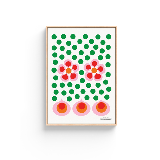 Design House Stockholm Bird´s 1967 Poster - no.6 Grön/Vit