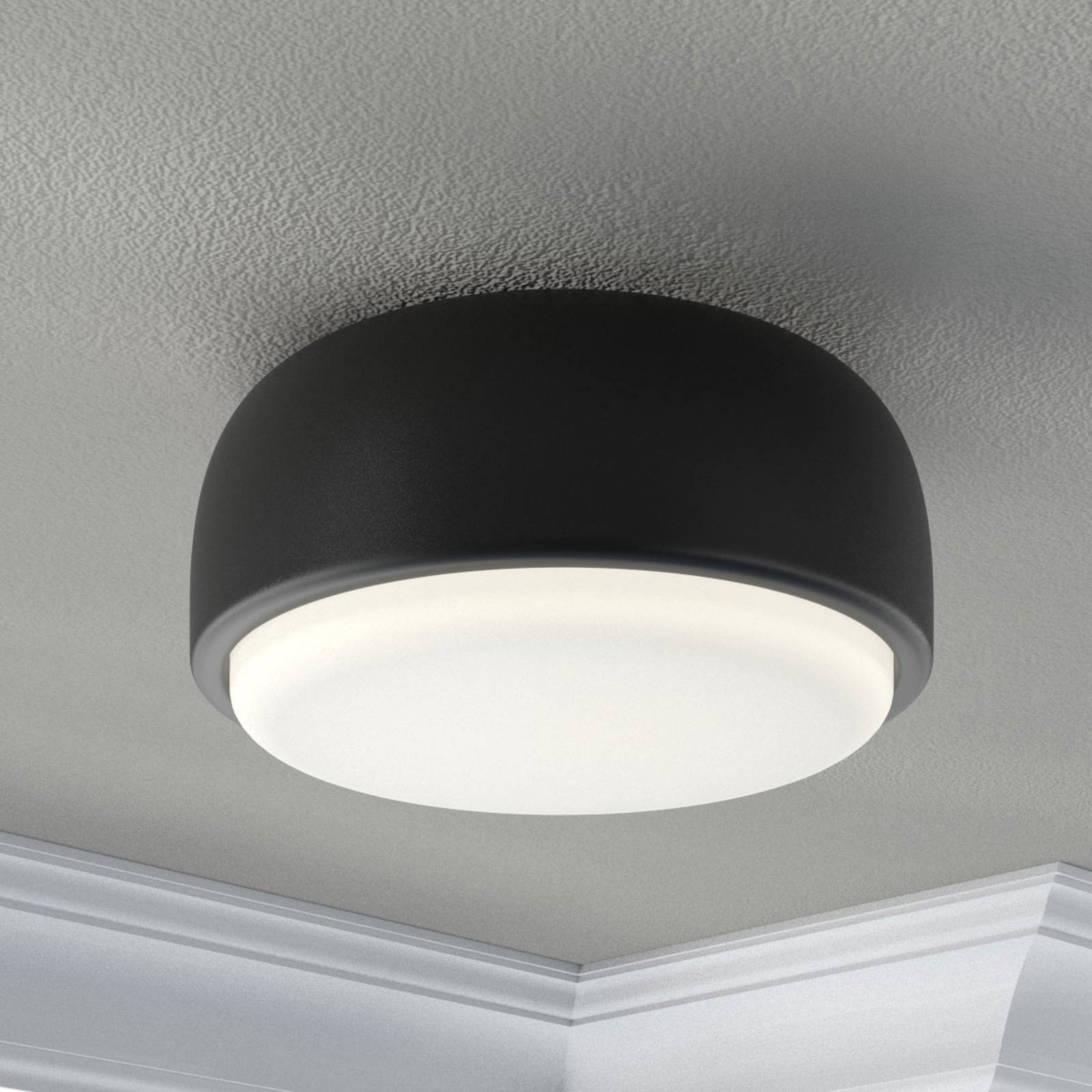 Rund designer-taklampa Over Me, 30 cm