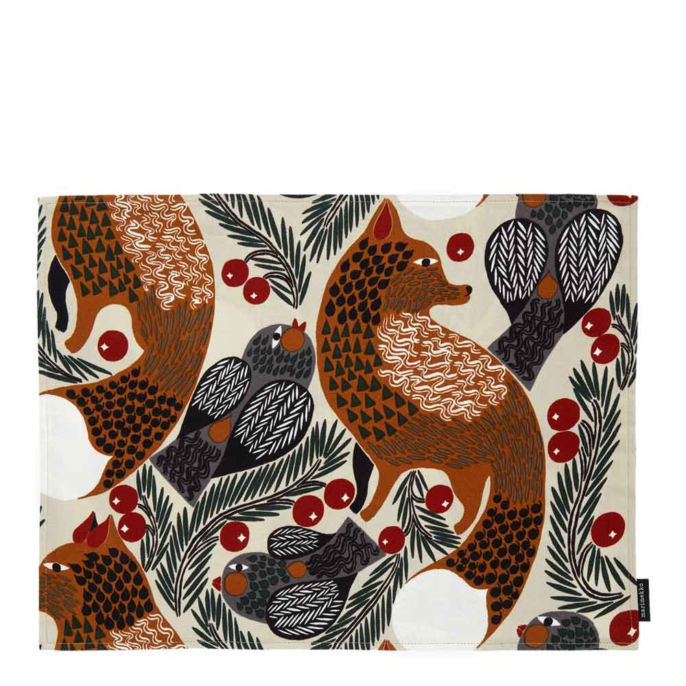 Marimekko - Marimekko Ketunmarja Tablett Räv i skogen 31x42 cm