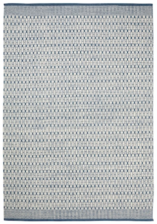 Mahi Matta Ull Off White/Blå 200x300 cm