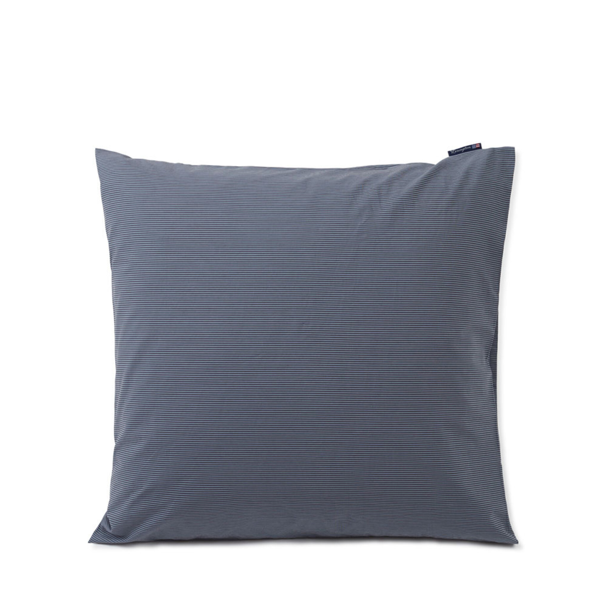 Pillowcase Steel Blue/Dk Gray Striped Cott Poplin