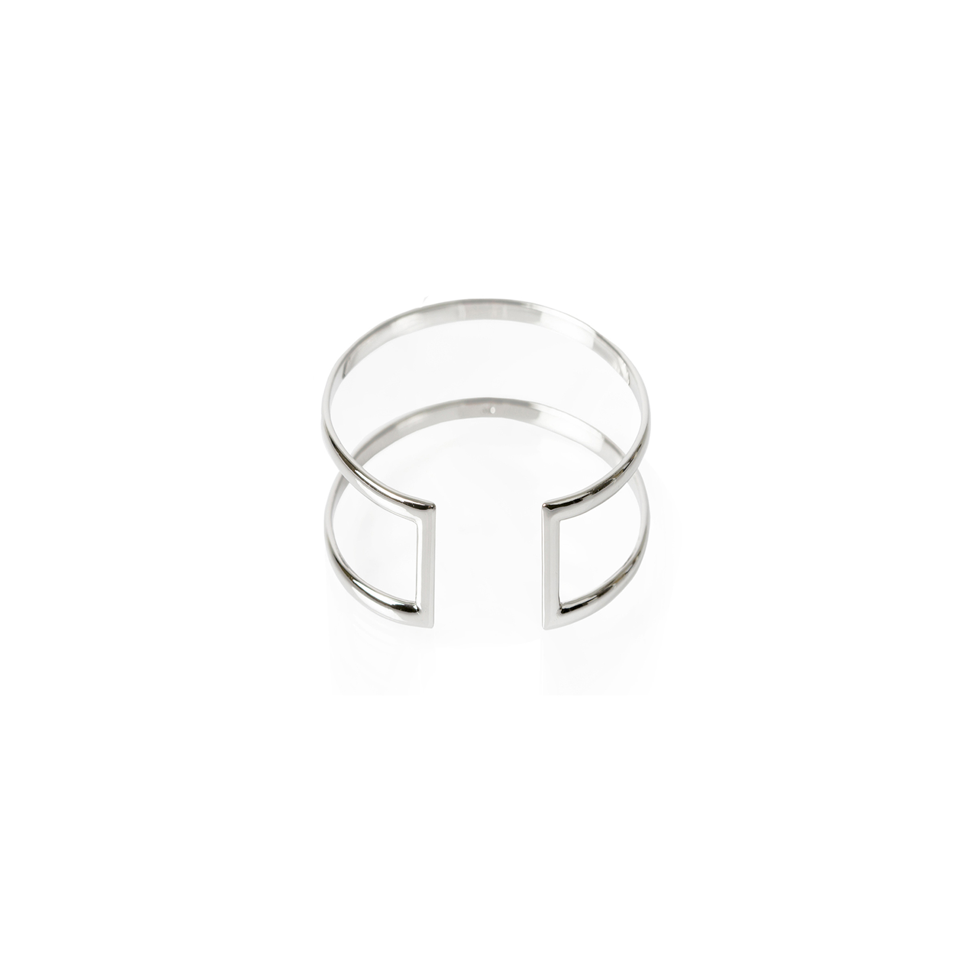 Designtorget Ring Cuff wire silver