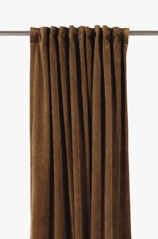 Mali sammet gardin cognac