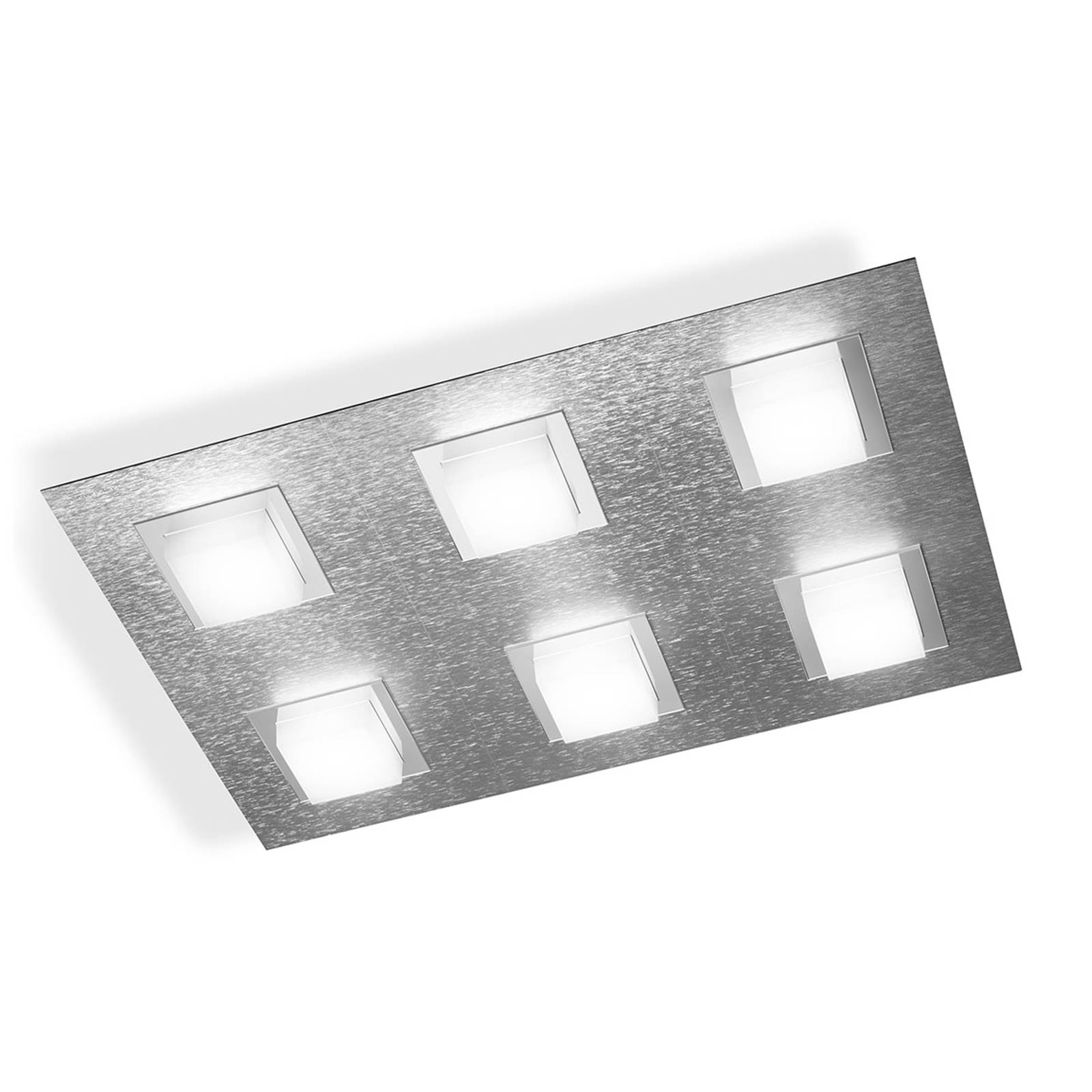 GROSSMANN Basic LED-taklampa, 4 lampor, aluminium