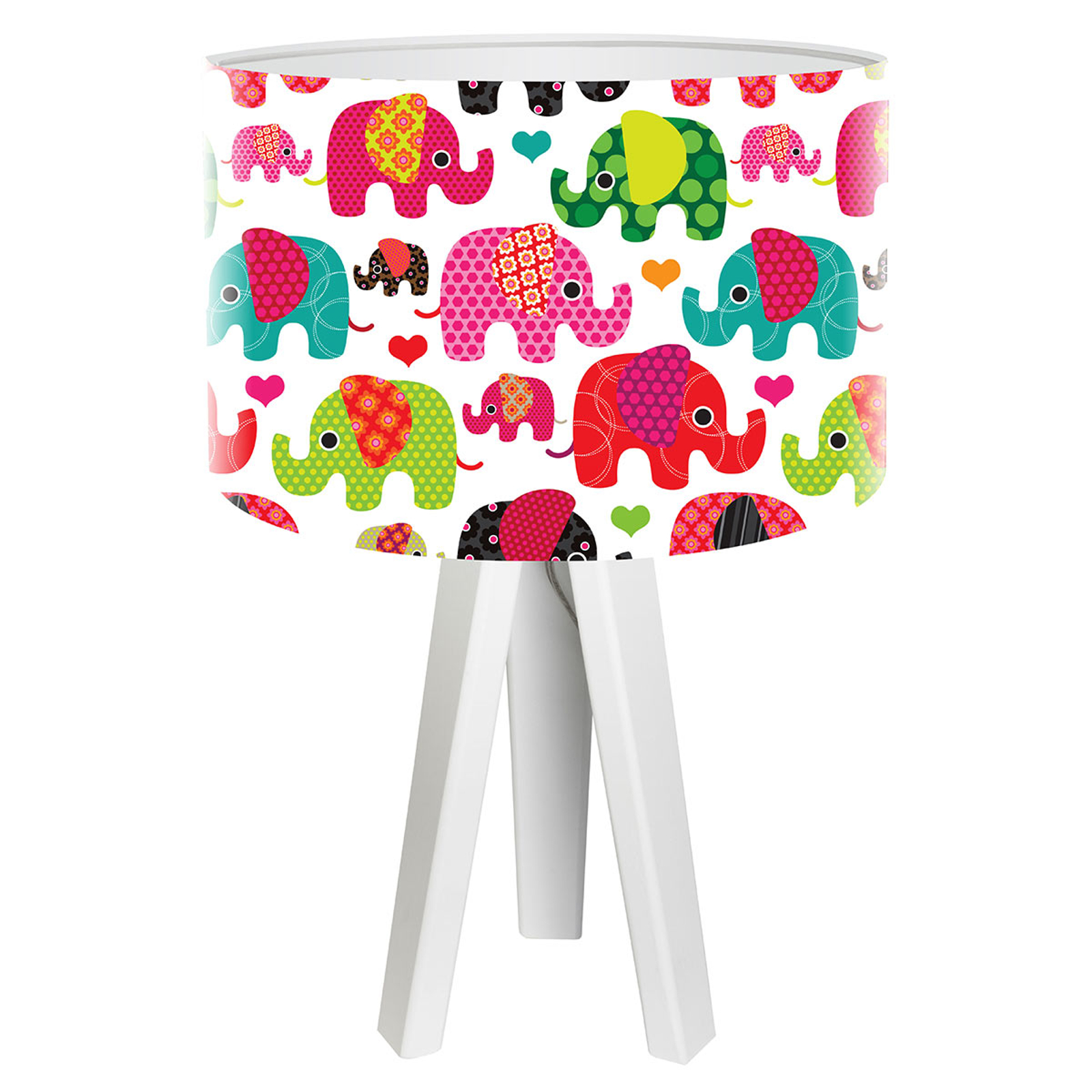 Barnvänlig bordslampa Elefant