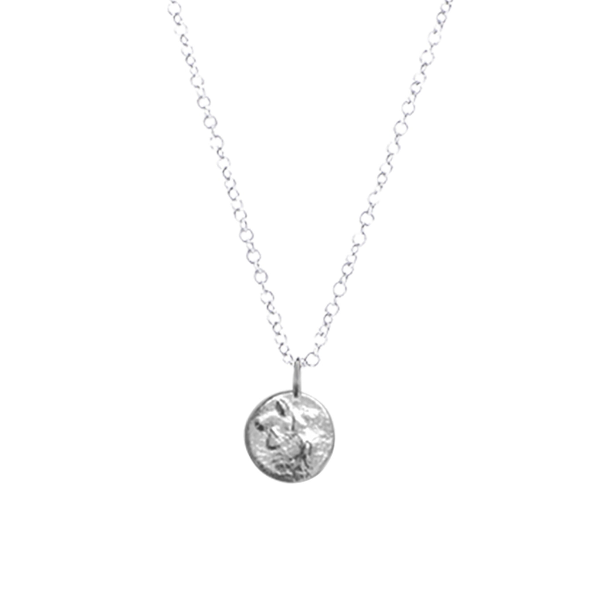 Halsband smält måne av Mia Sahlberg, silver