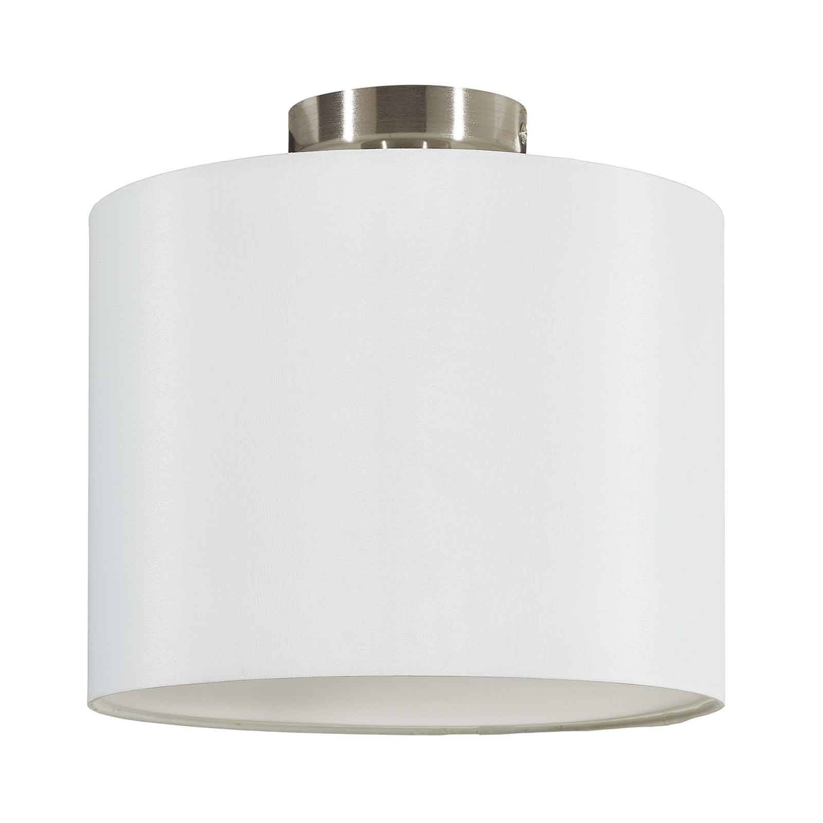 Lucande Patrik textiltaklampa Ø 30 cm vit