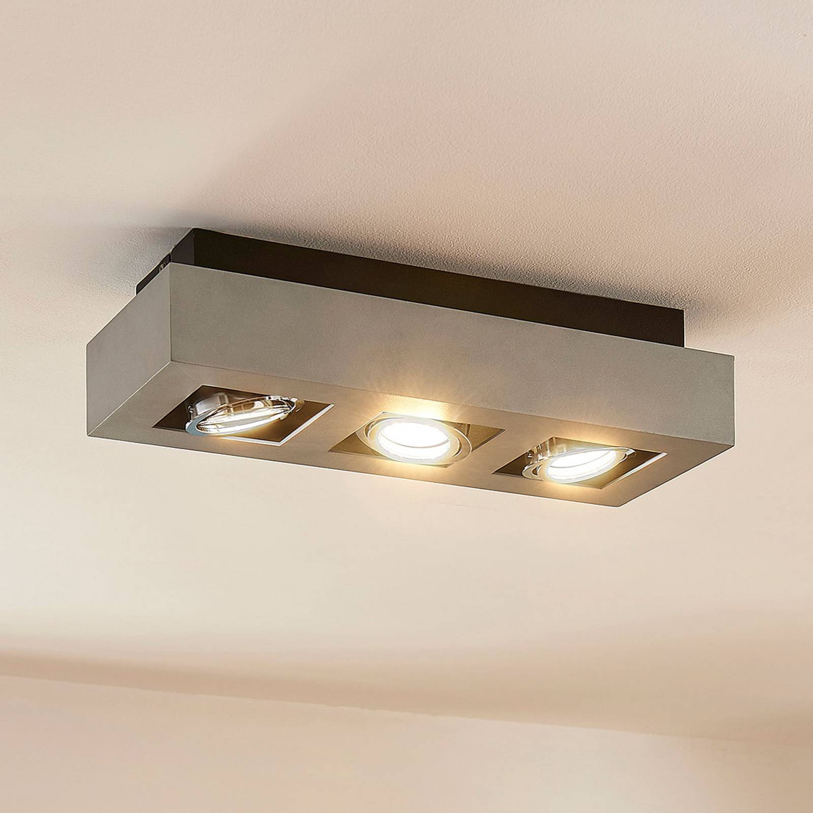 LED-taklampa Vince, tre ljuskällor