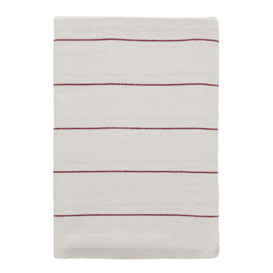 SÖDAHL - Duk 140x270 cm Offwhite/Red