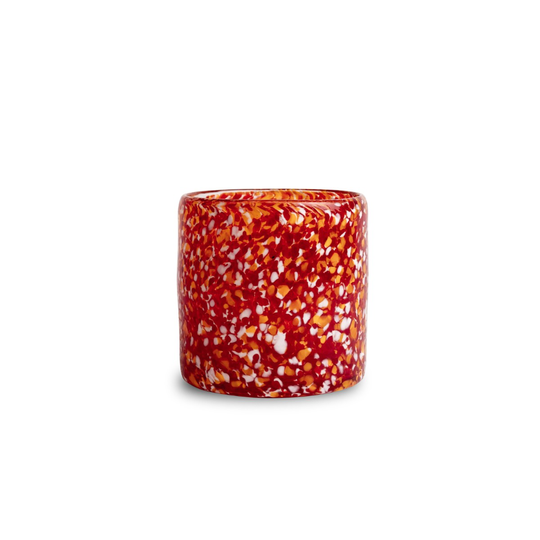 ByOn Vas/Ljushållare Calore Curve Röd/Orange 15cm