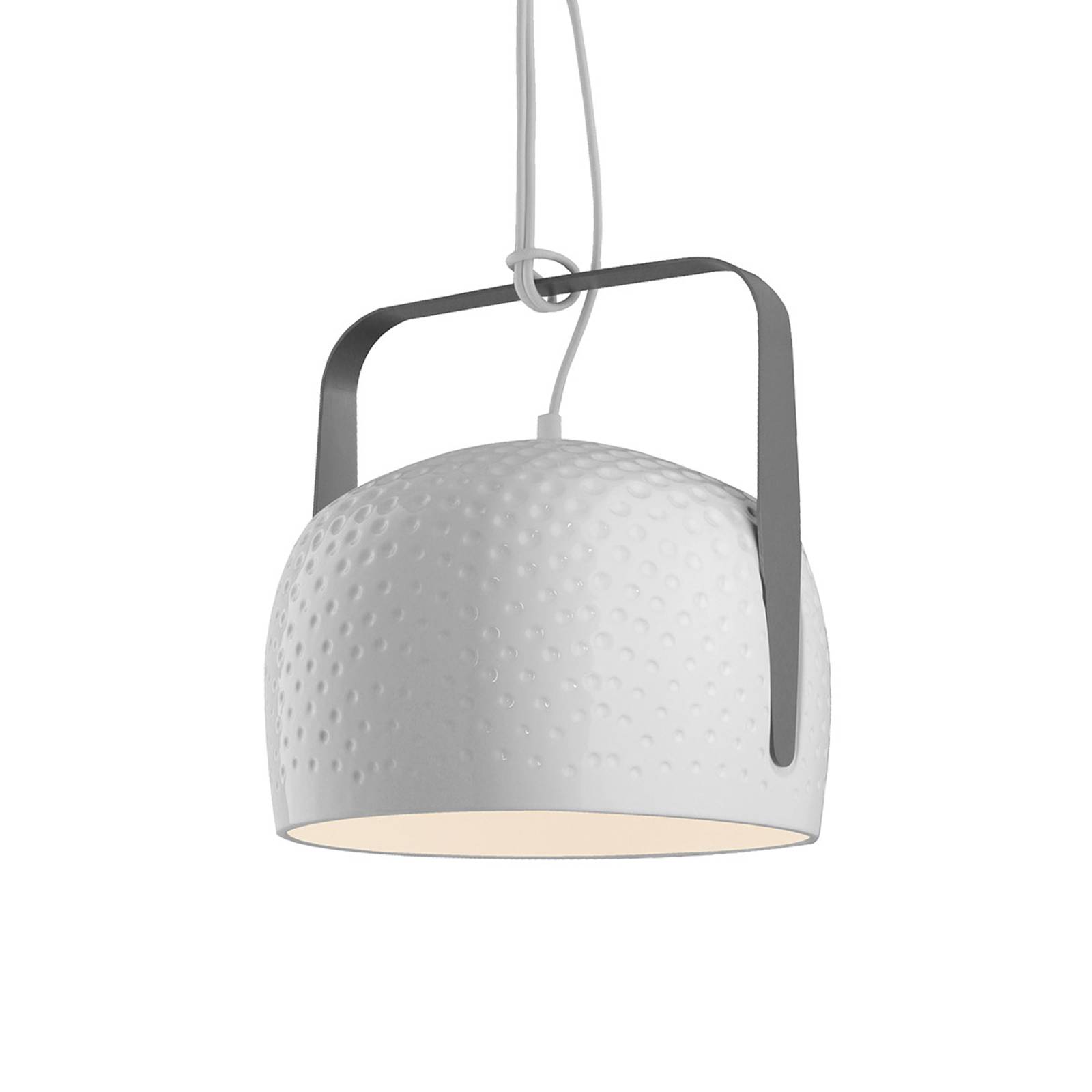Karman Bag - vit hänglampa strukturerad 21 cm