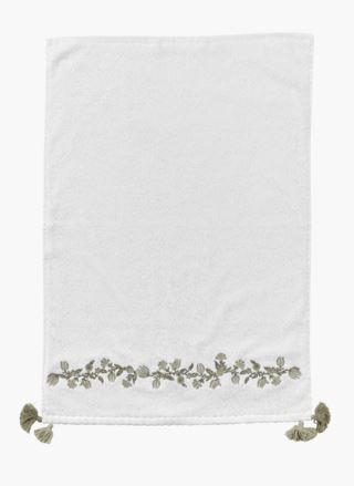 Chloe embrodiery handduk vit