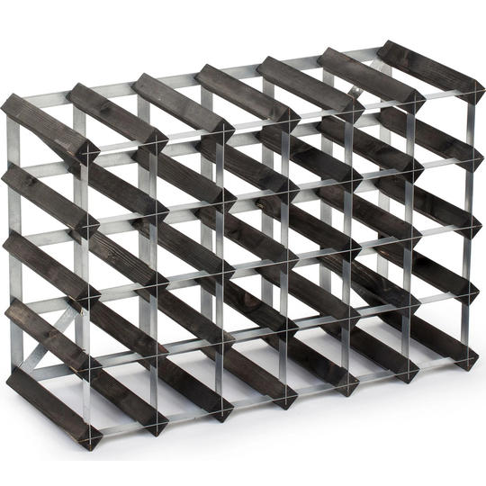 Traditional Wineracks - Vinställ 61 cm Svart Ask