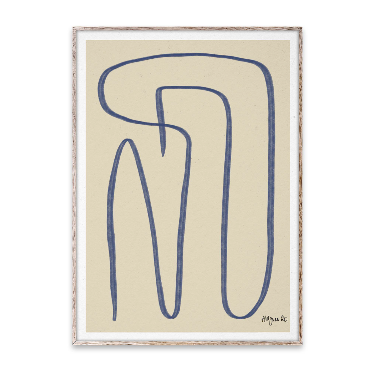Paper Collective Poster Different Ways - Blue 30x40 cm