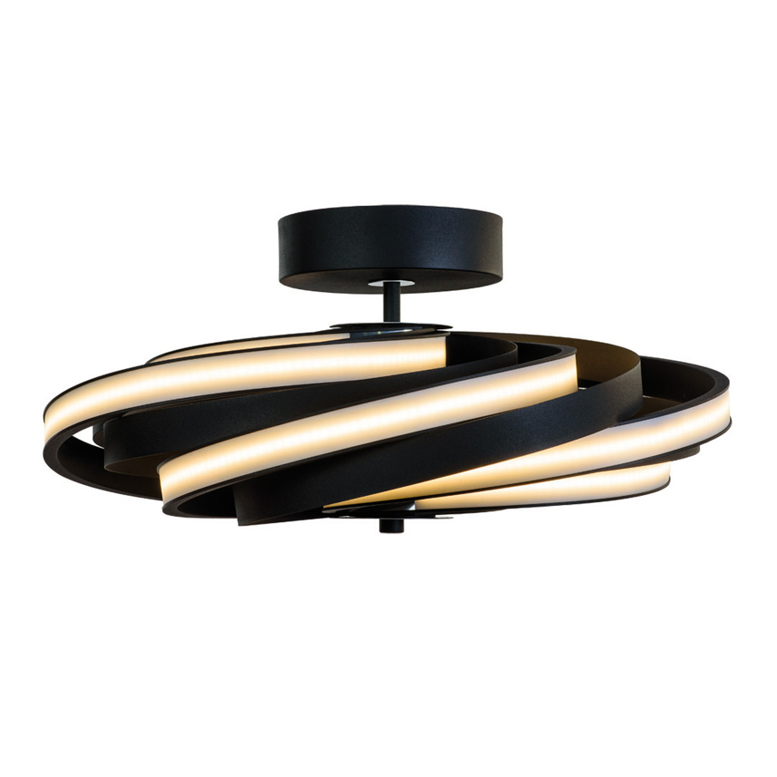LED-taklampa Zoya i matt svart