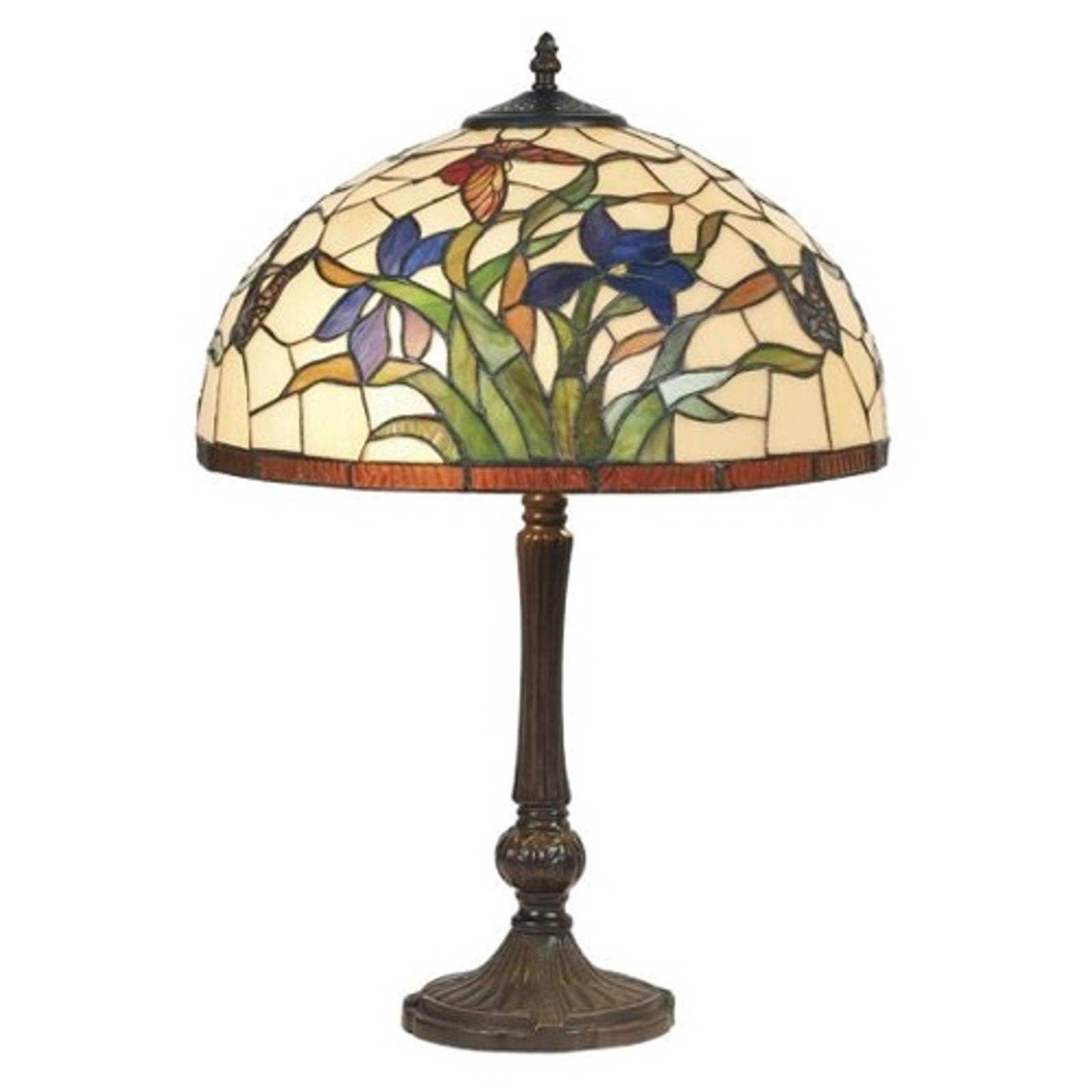 Bordslampa Elanda i tiffanystil, 62 cm