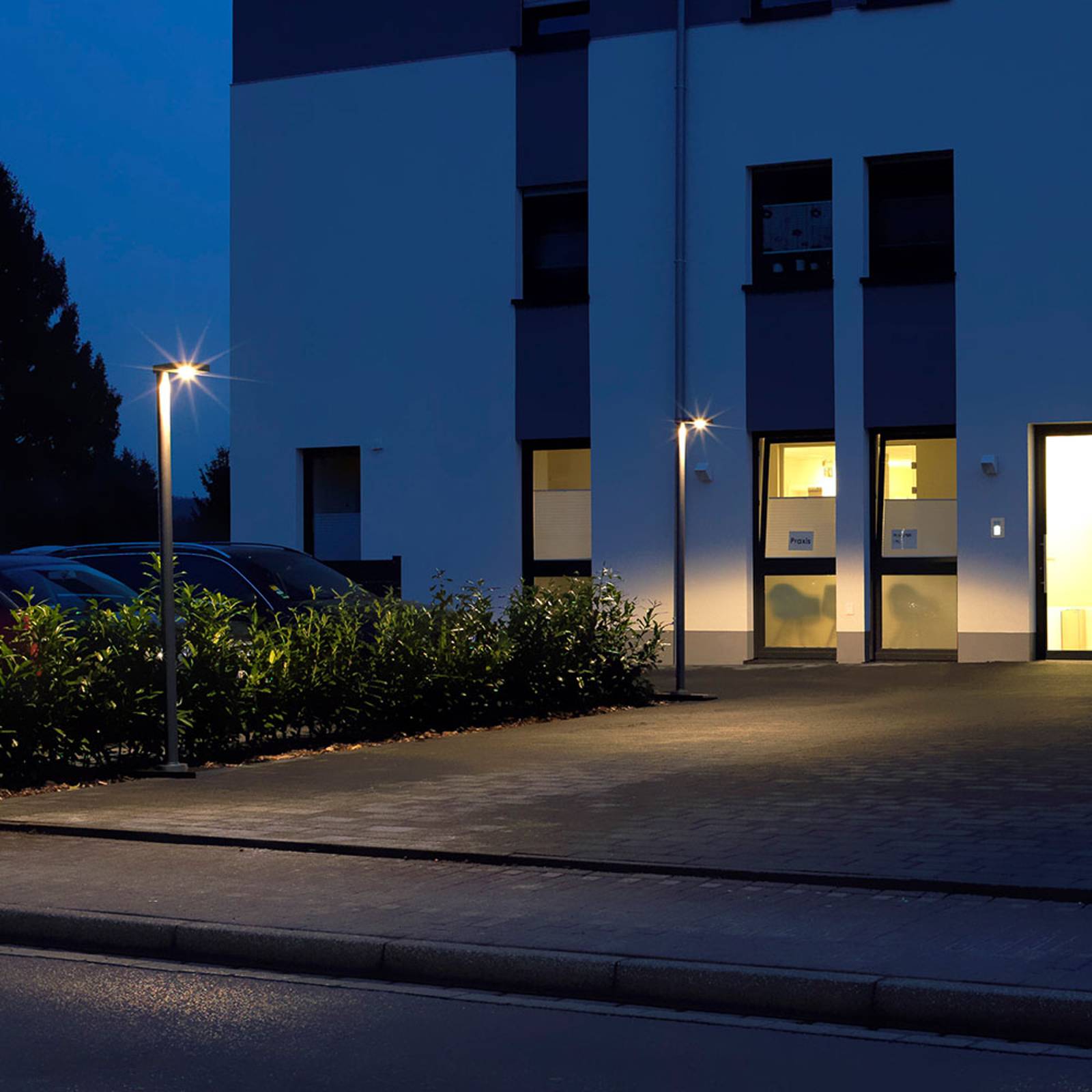 LED-lyktstolpe 866 av aluminium, antracit
