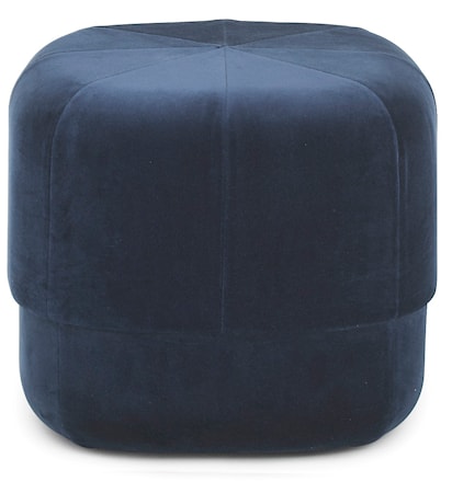 Circus pouf sittpuff velour small - Dark blue