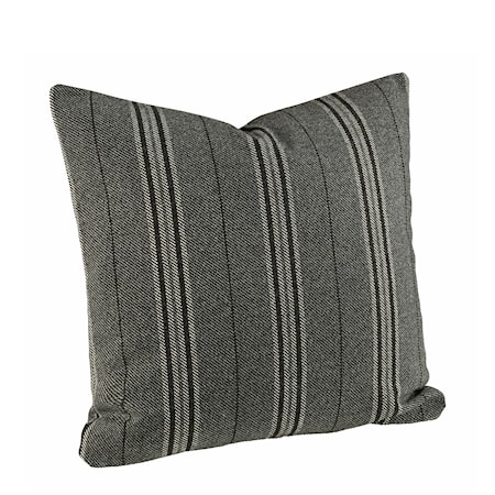 Weasly Stripe Kuddfodral 60x60 Black