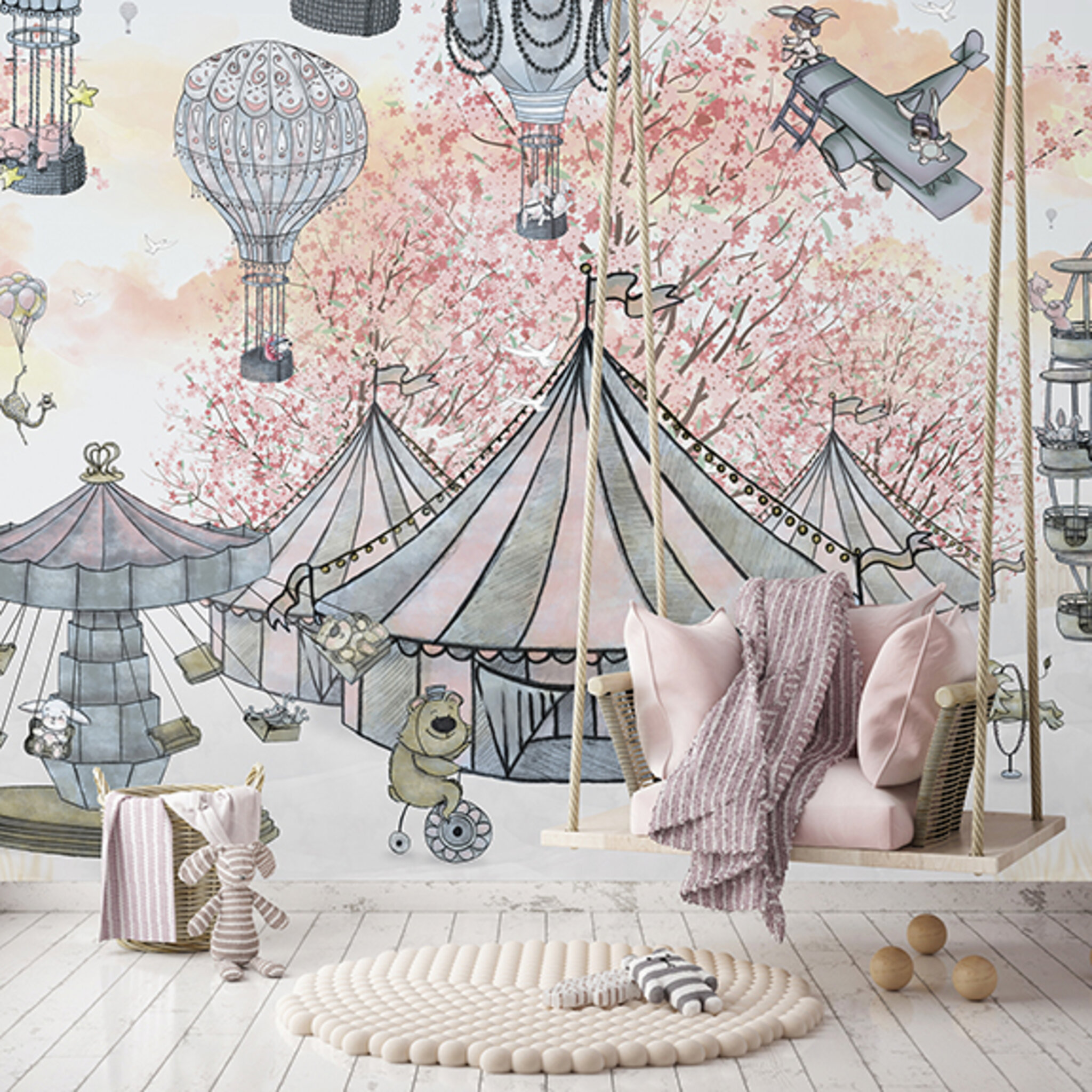 Kollektion Dreamy Lily's Circus & The Bridge, 360x265 cm