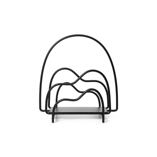 Ferm Living Tidningsställ Lithos Svart