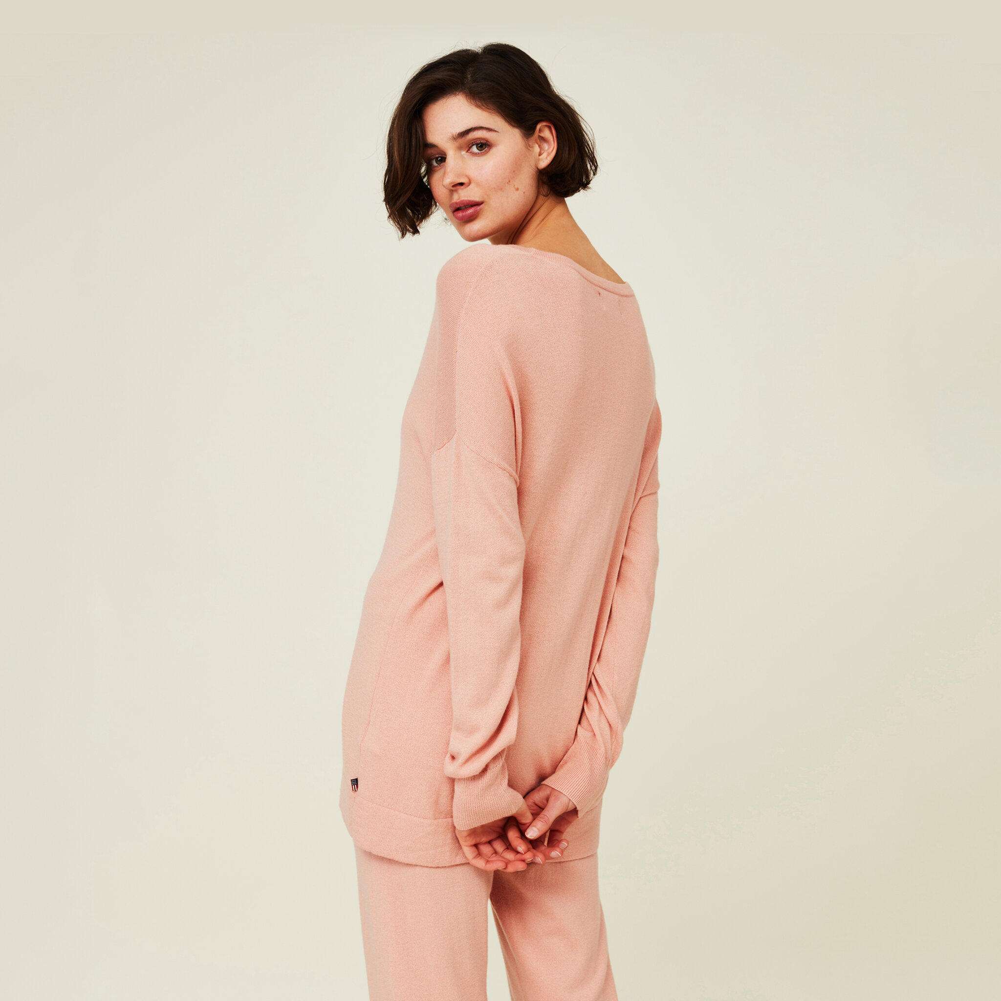 Valentina Merino/viscose Blend Crew Neck Sweater