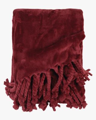 Jules fleecepläd aubergine