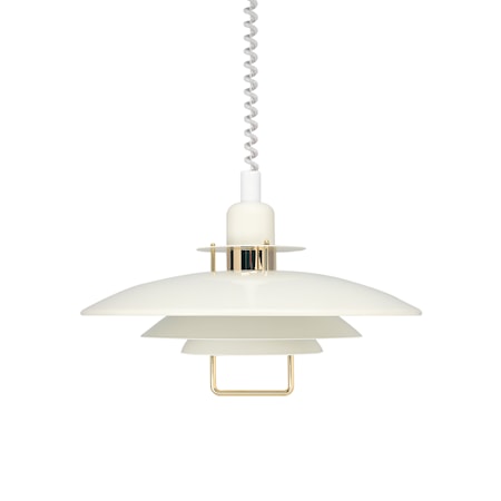 Primus II Pendel Vit/guld 43 cm E27