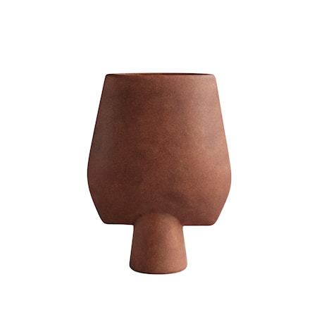 Sphere Vas Square Big Terracotta