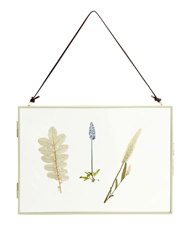 Meta Ram med Torkade blommor Horizontal Grön