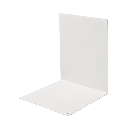 Bokstöd Metall 14x14cm Vit