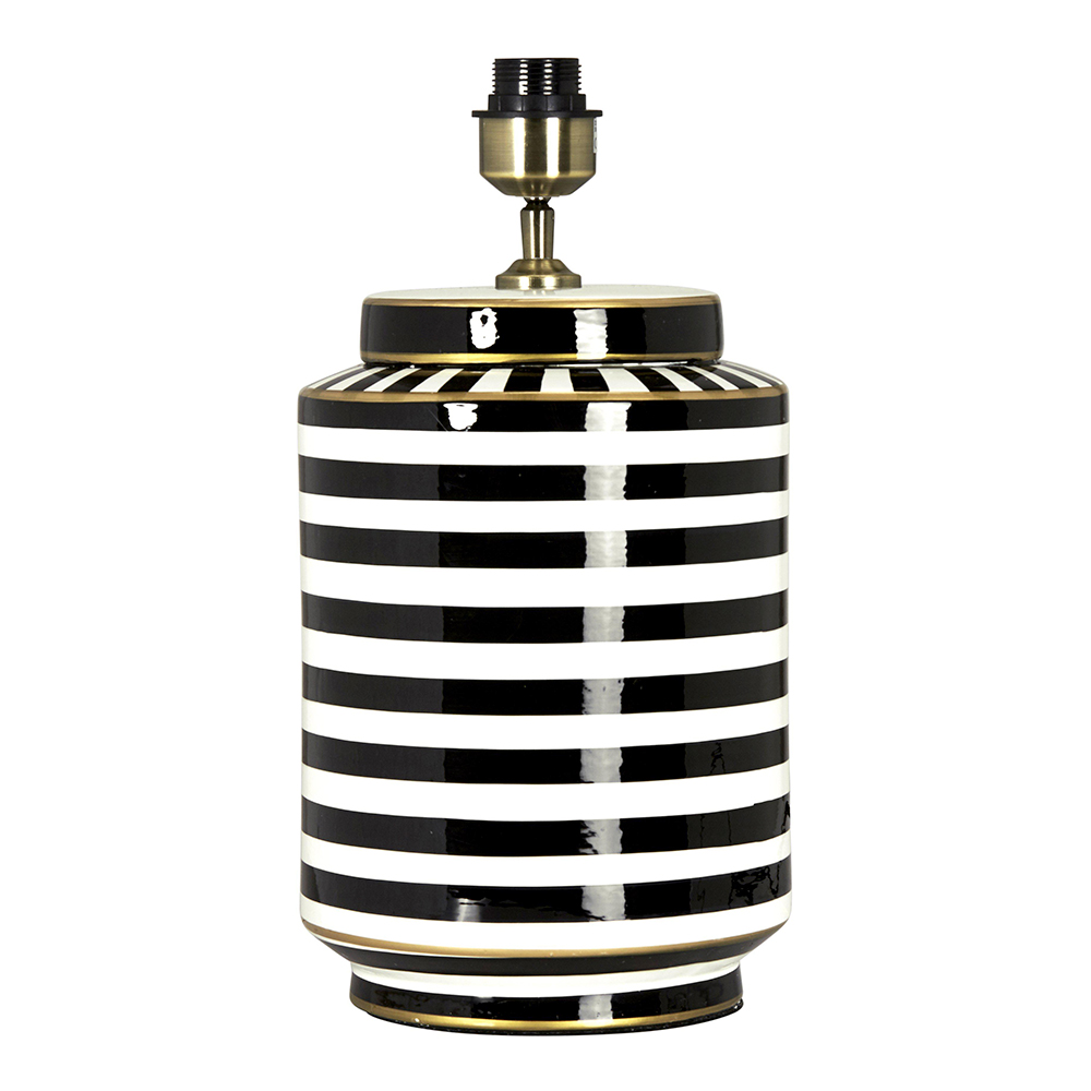 PR Home - Gatsby Lampfot 43 cm Svartvit