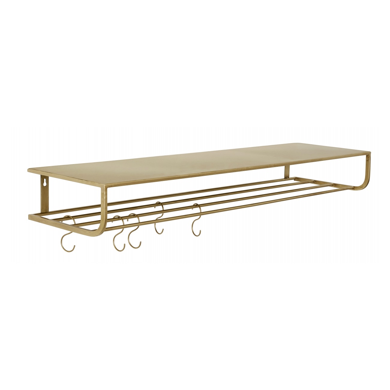 Hatthylla mässing 120 cm metall, Nordal