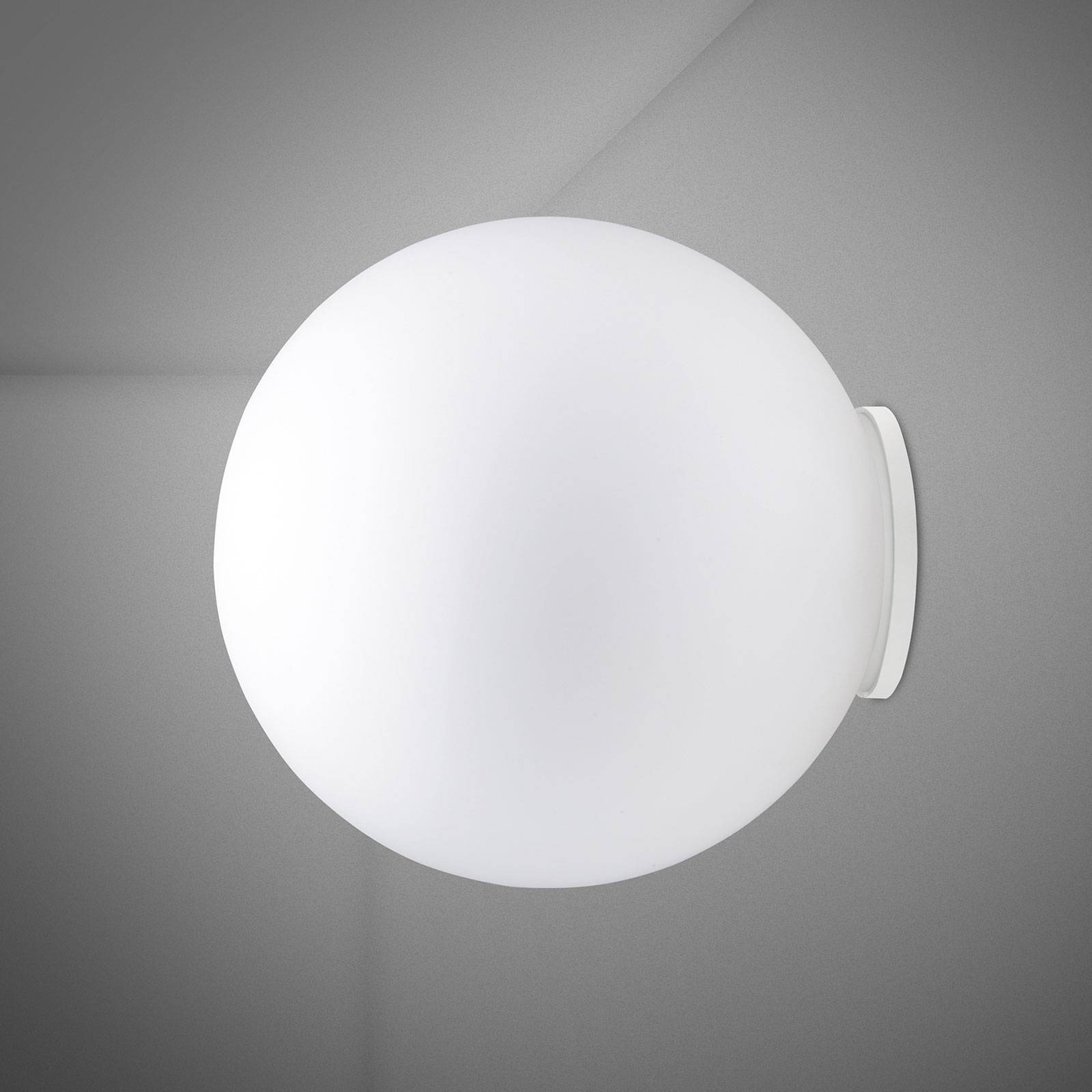 Fabbian Lumi Sfera glas-vägglampa, Ø 40 cm
