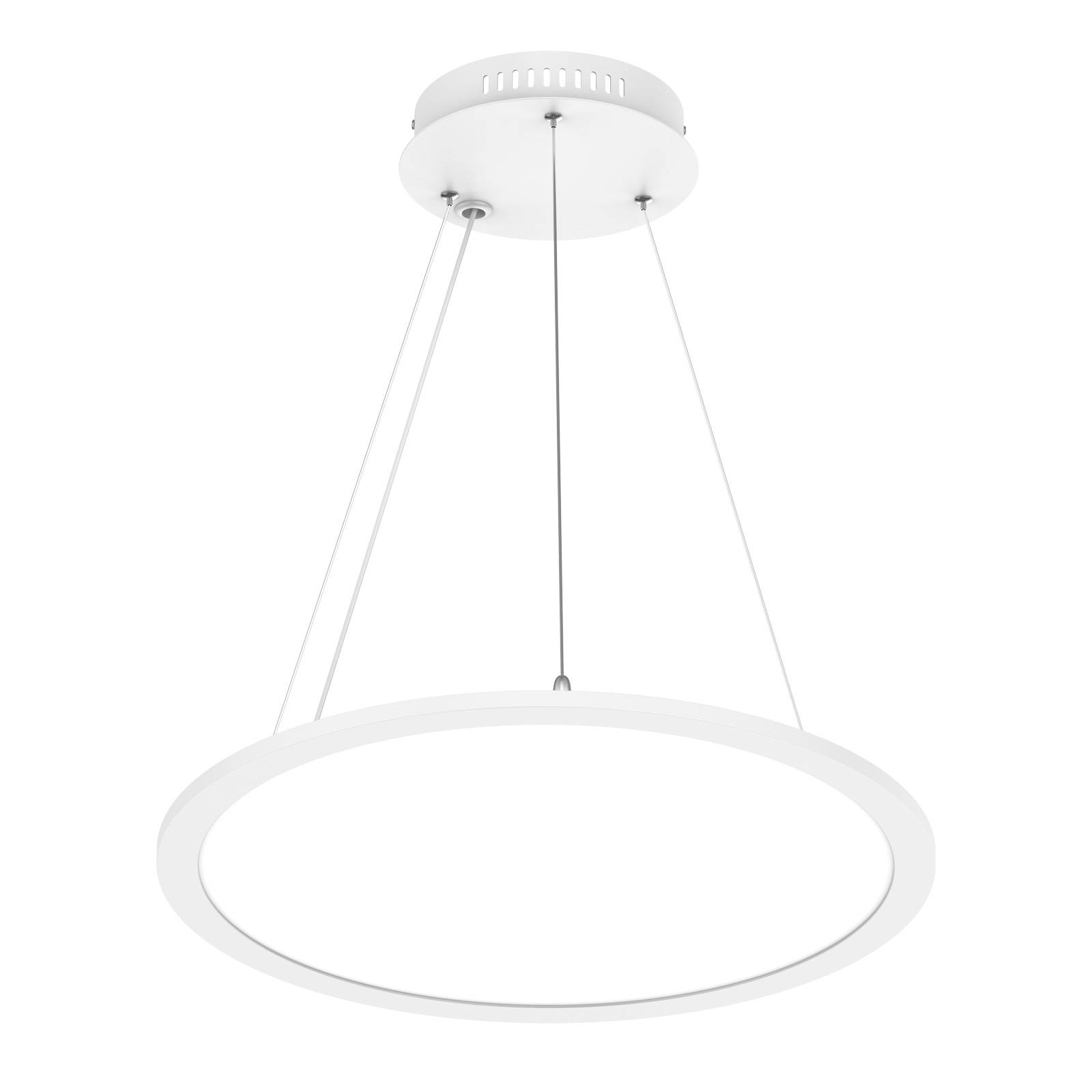 Prios Palino LED-hänglampa, 40 cm, i vit