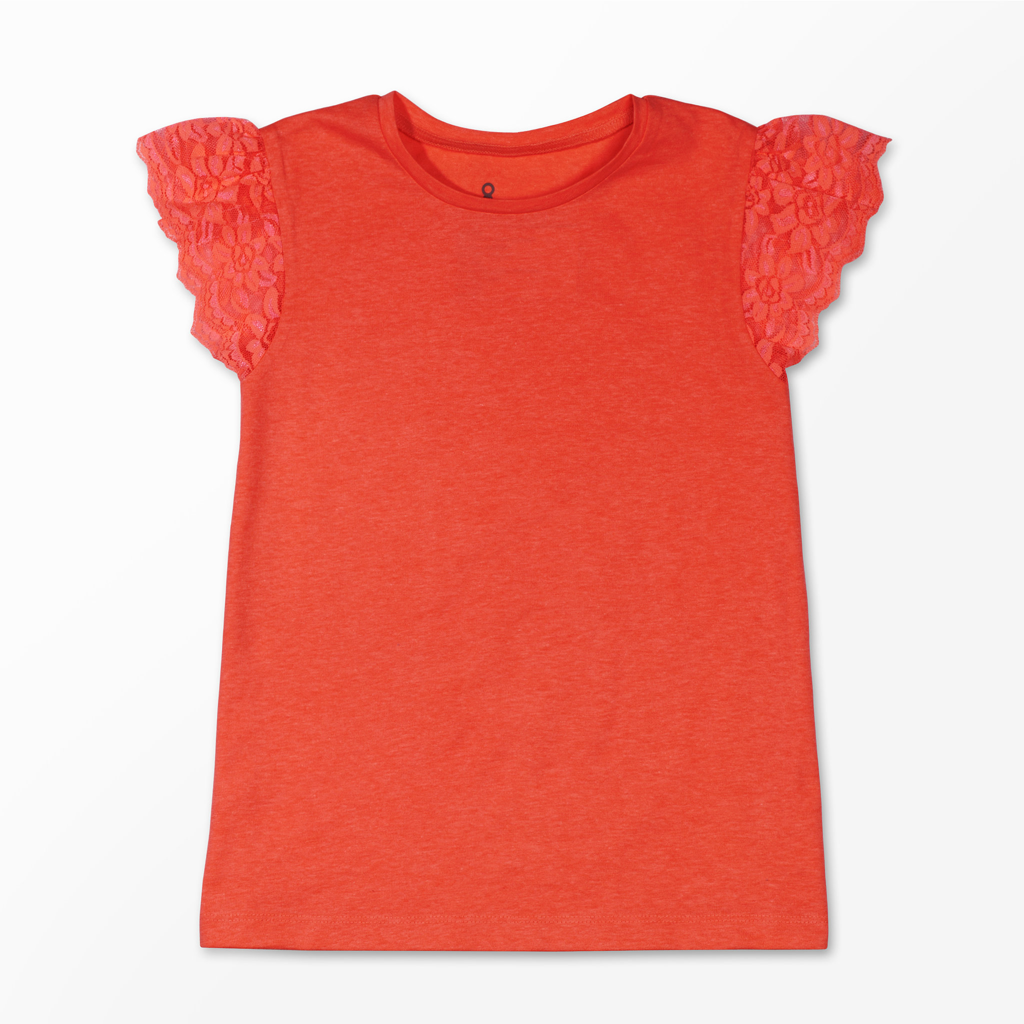 T-shirt med spetsärm